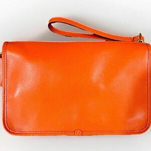 Coach Convertible Shoulder Crossbody Clutch Calf Leather Bag